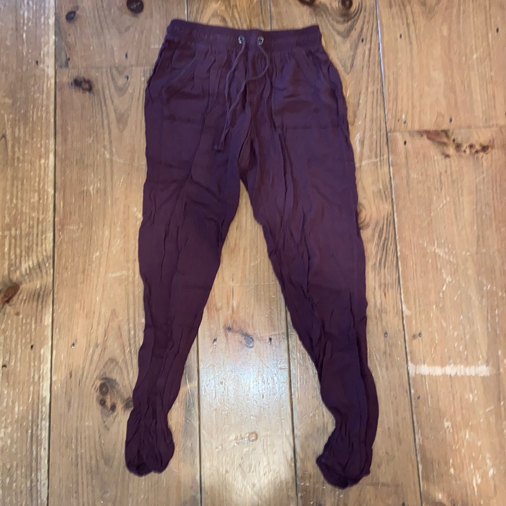 American Rewash - maroon joggers (M)